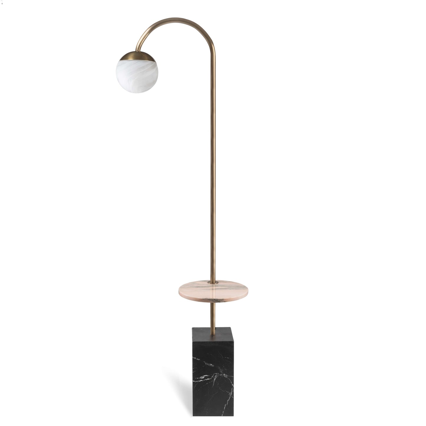 Luna Side Table Floor Lamp