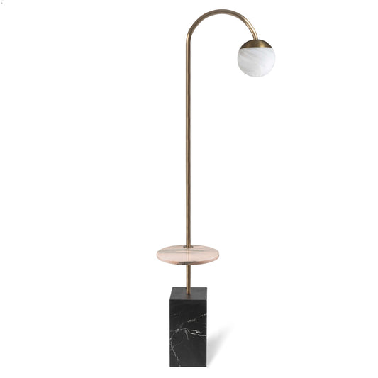 Luna Side Table Floor Lamp